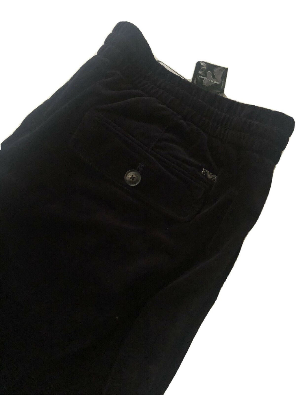 NWT $345 Emporio Armani Mens Black Casual Pants Size 34 US (50 Euro) 6Z1PL6