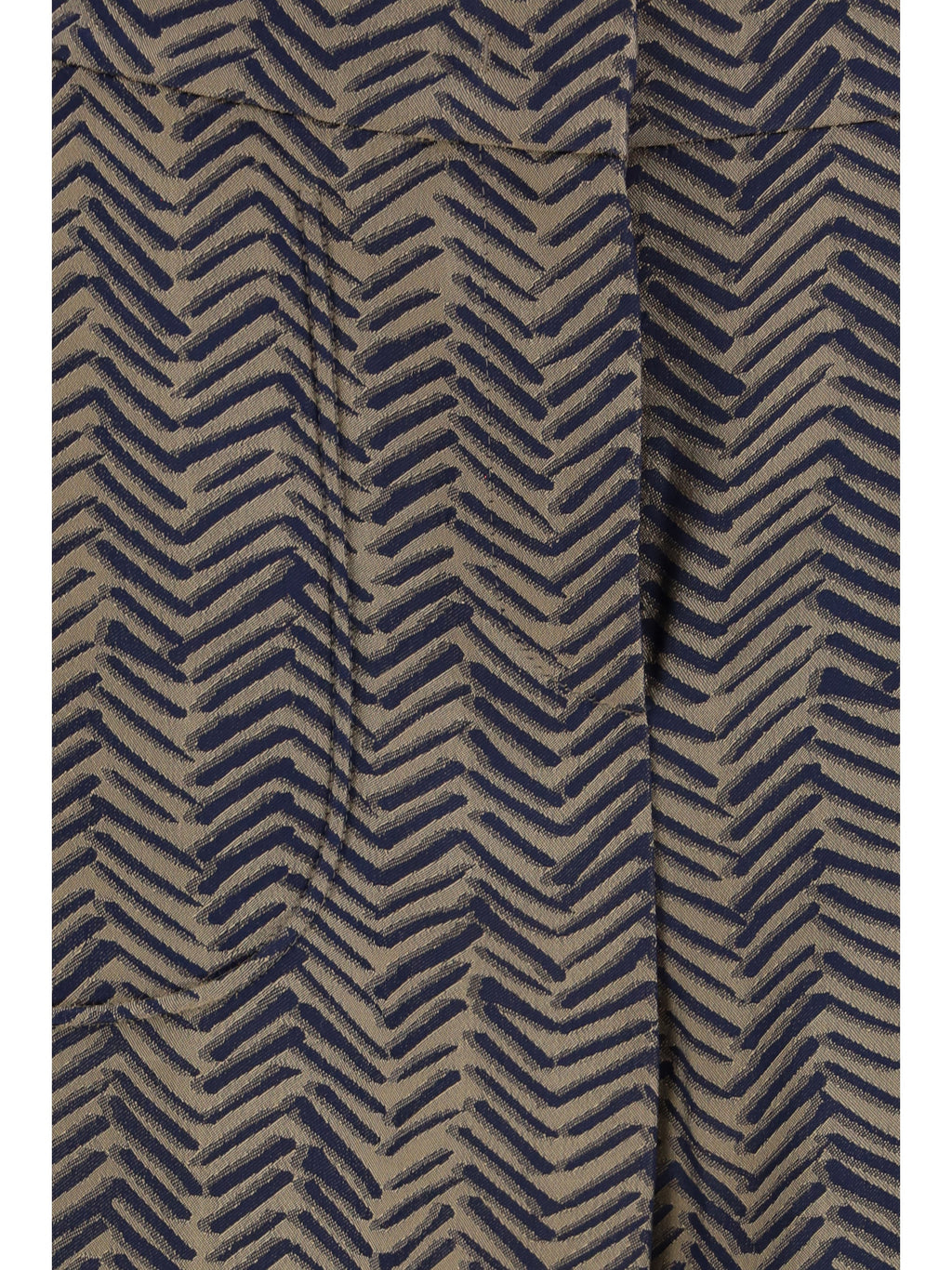 Giorgio Armani Chevron Jacquard Viscose Pants Medieval Blue