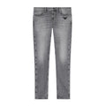 Emporio Armani Slim Fit Embroidery Eagle Washed Grey Denim