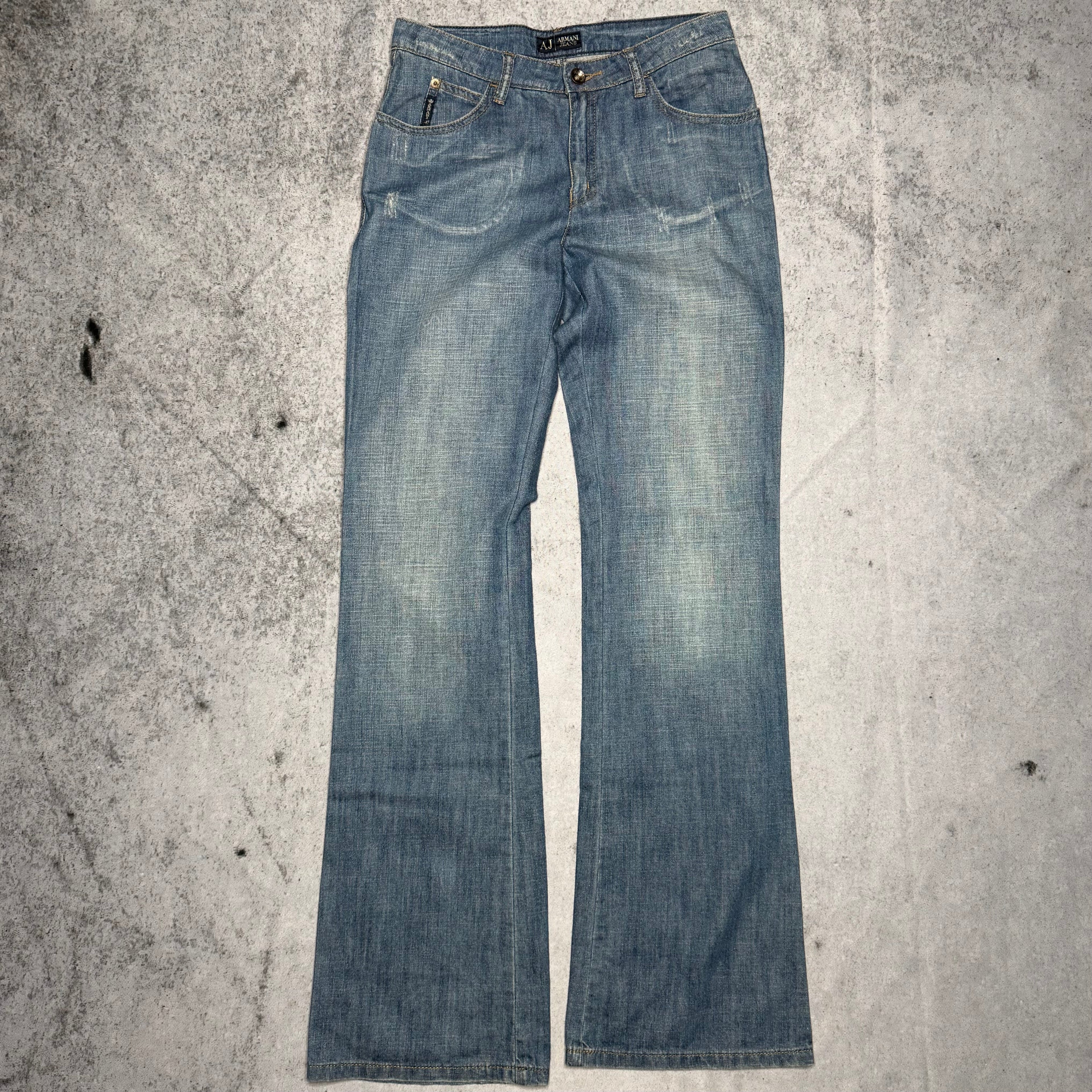 Armani Jeans 00s Womens Jeans Low Waist Bootcut (26 fits XS)