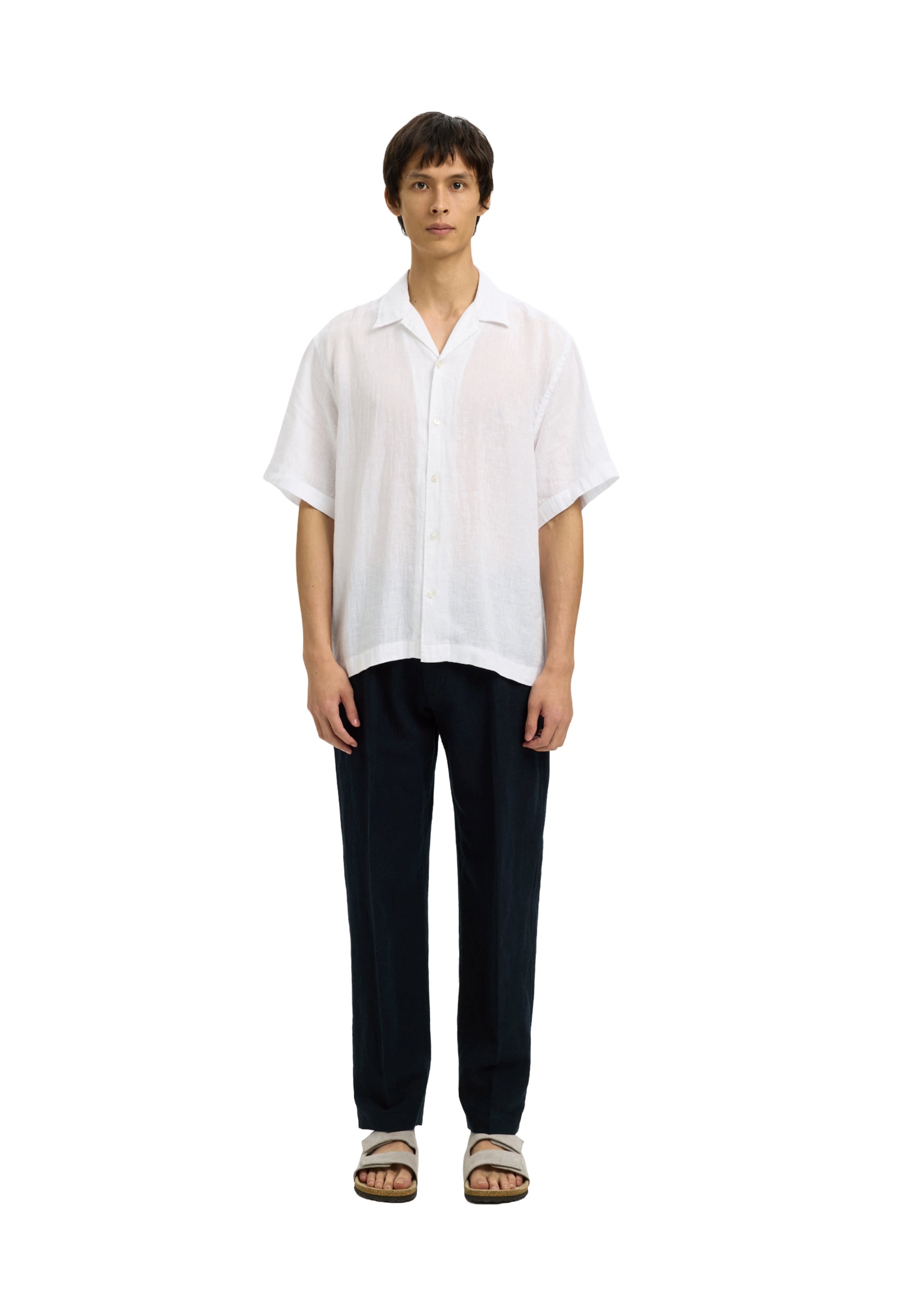Selected Homme Black Slm196-straight Leroy Pantaloni Uomo | 16096224