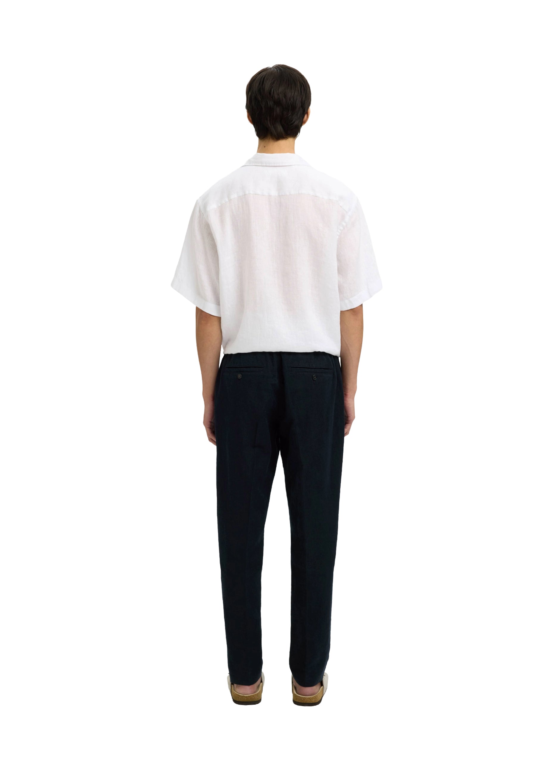 Selected Homme Black Slm196-straight Leroy Pantaloni Uomo | 16096224