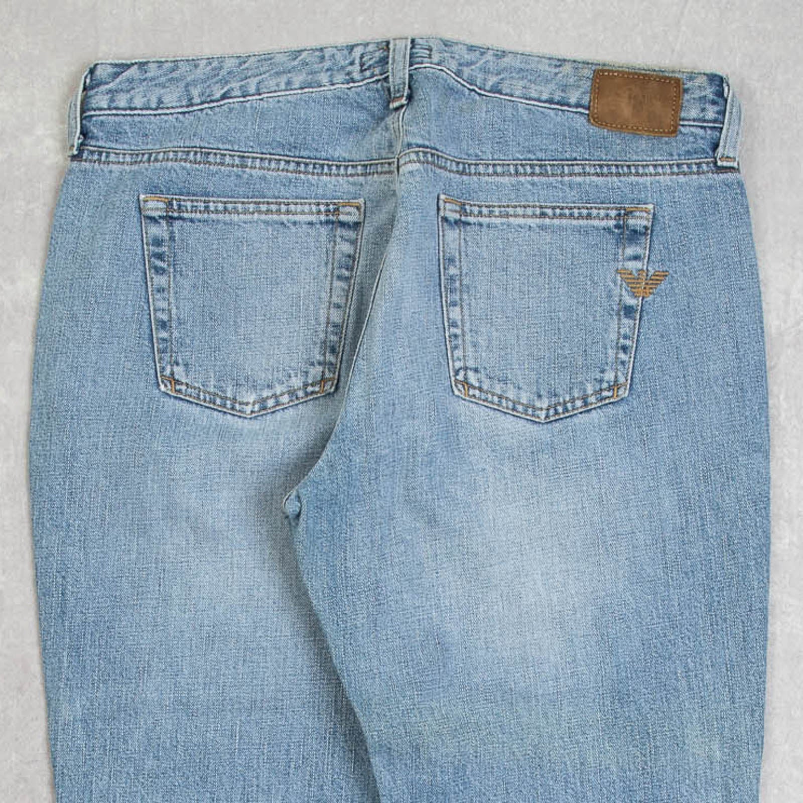 WOMEN'S VINTAGE 2000S ARMANI STRAIGHT LEG FADER JEANS - W32 X L30