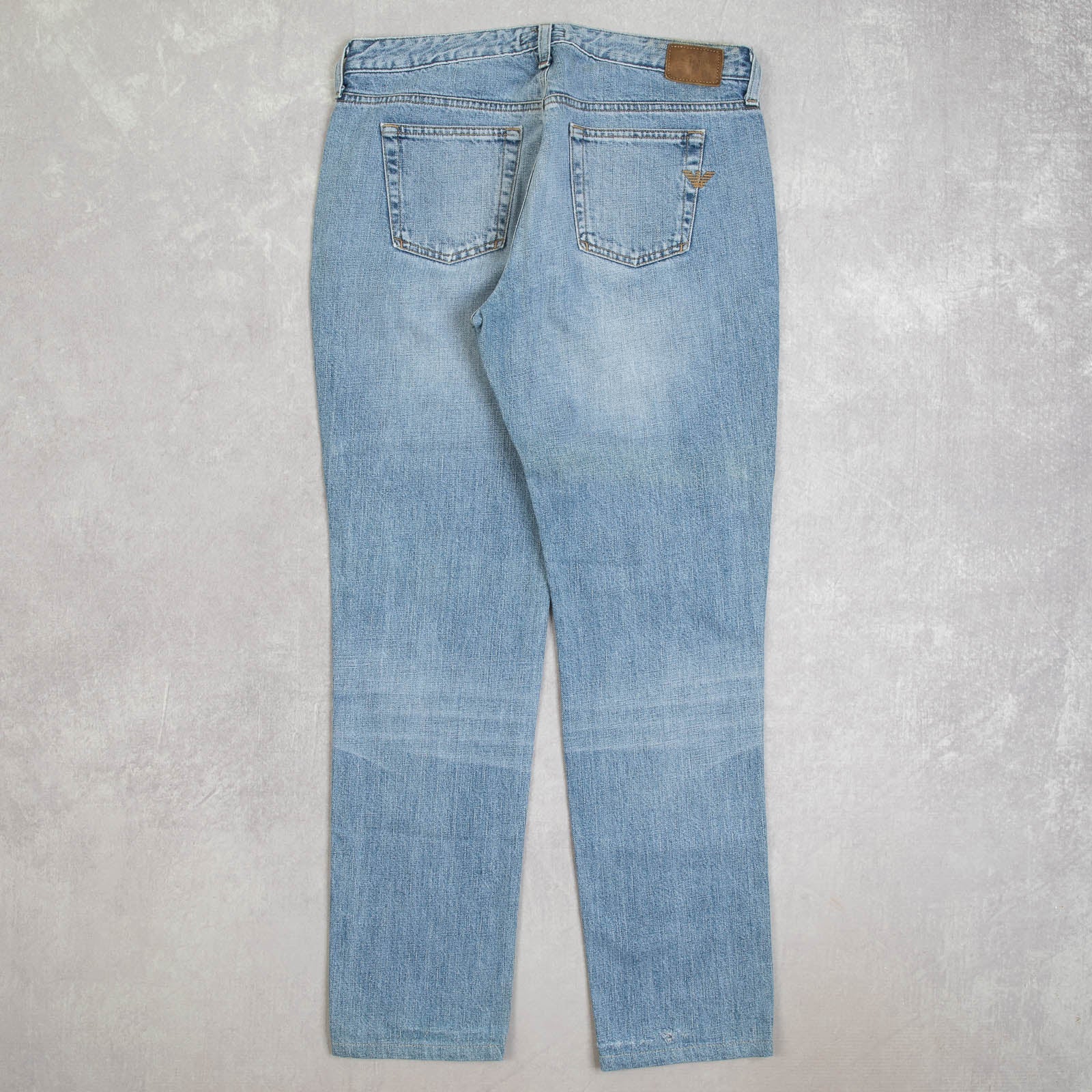 WOMEN'S VINTAGE 2000S ARMANI STRAIGHT LEG FADER JEANS - W32 X L30