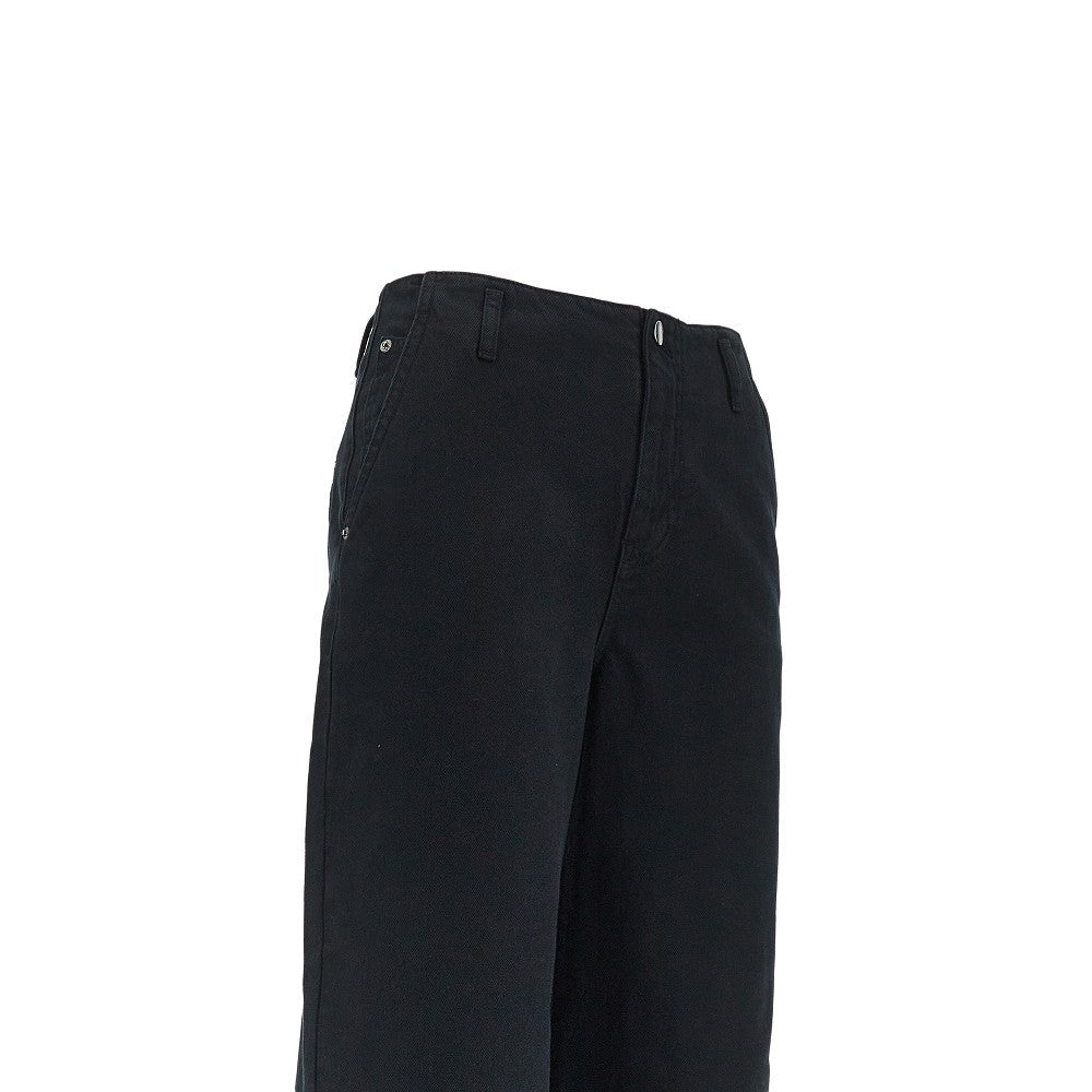 Emporio Armani Cotton Drill J2H Pants Black Women